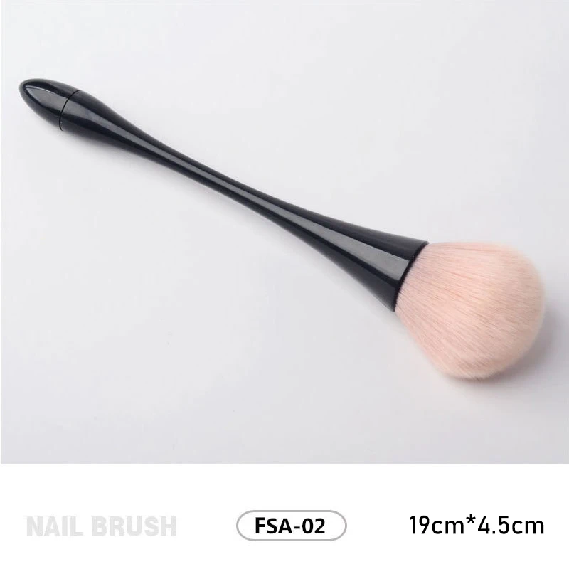 MANZILIN пушистые мягкие инструменты для макияжа, кисти для макияжа, кисти для дизайна ногтей, инструменты для дизайна ногтей, кисть для удаления пыли, косметическая кисть - Handle Color: NFS02
