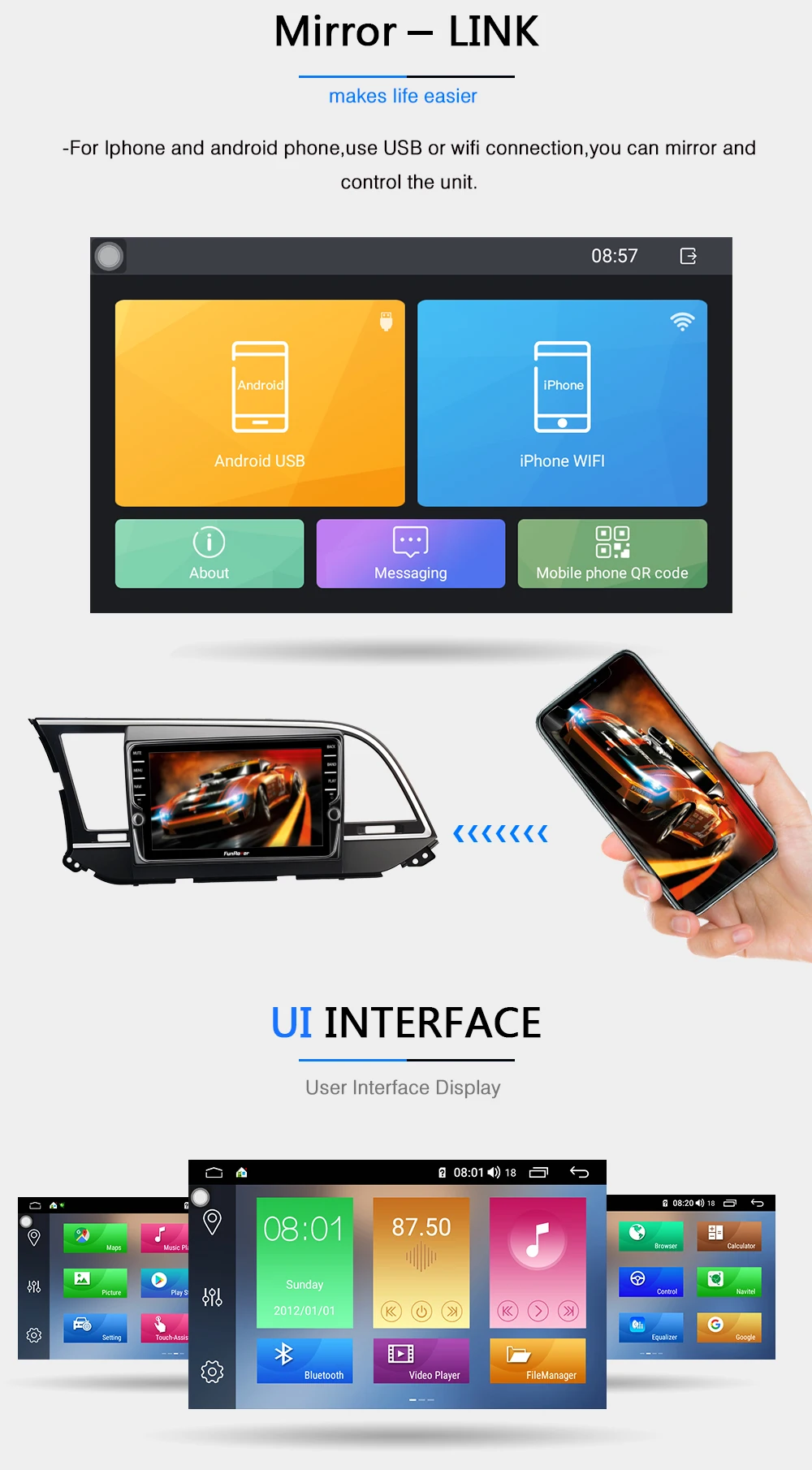 Clearance Funrover Octa core android 9.0 2 din car dvd multimedia player For Hyundai Elantra 2016 2017 stereo radio gps DSP 4G RAM 64G ROM 13 Clearance Funrover Octa core android 9.0 2 din car dvd multimedia player For Hyundai Elantra 2016 2017 stereo radio gps DSP 4G RAM 64G ROM 13