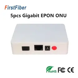 5 шт. Бесплатная доставка onu epon onu волоконно-оптический olt epon onu gpon poe коммутатор ethernet совместим с zte/fiberhome olt