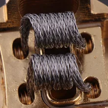 10 шт./кор. XFKM NI80 супер alien преднамотанные койлы готовые катушки для электронных сигарет RDA RTA RBA пульверизатором нагревательный провод