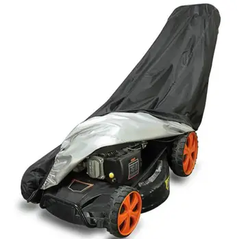 

Deluxe Walk Behind Lawn Mower Cover storage Garden Sun UV Dust Wind Waterproof