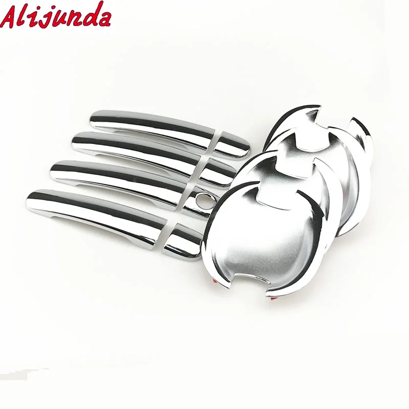 Чехлы Alijunda для VW Polo 2009 2012 Sedan хромированные наружных дверей аксессуары стайлинга