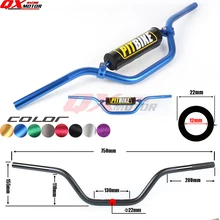 Универсальный 7075 Алюминиевый сплав 7/" 22 мм руль мотоцикла рукоятка для YZF CRF klx rmz CRF TTR klx 50-160cc