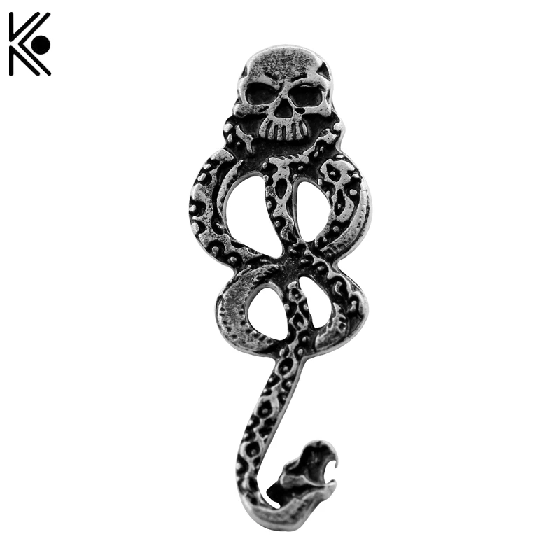 

Slytherin Snake Brooches Pins Hogwarts School Magic Badge Vintage Chapas Broches Pins Jewelry Scarf Pins Snake Accessories