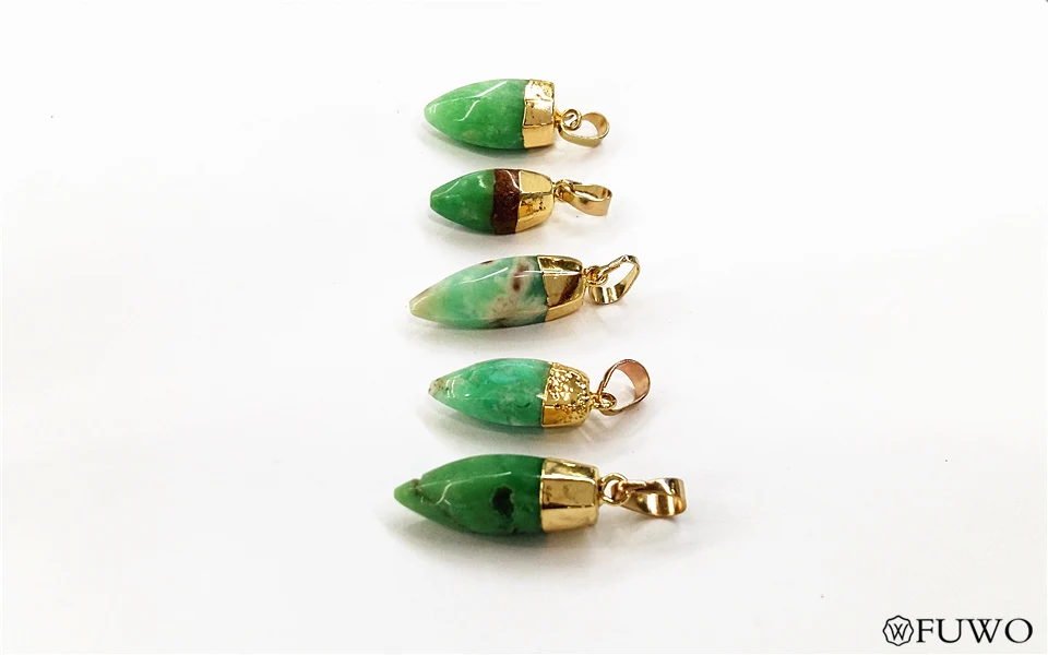 chrysoprase point pendant 9