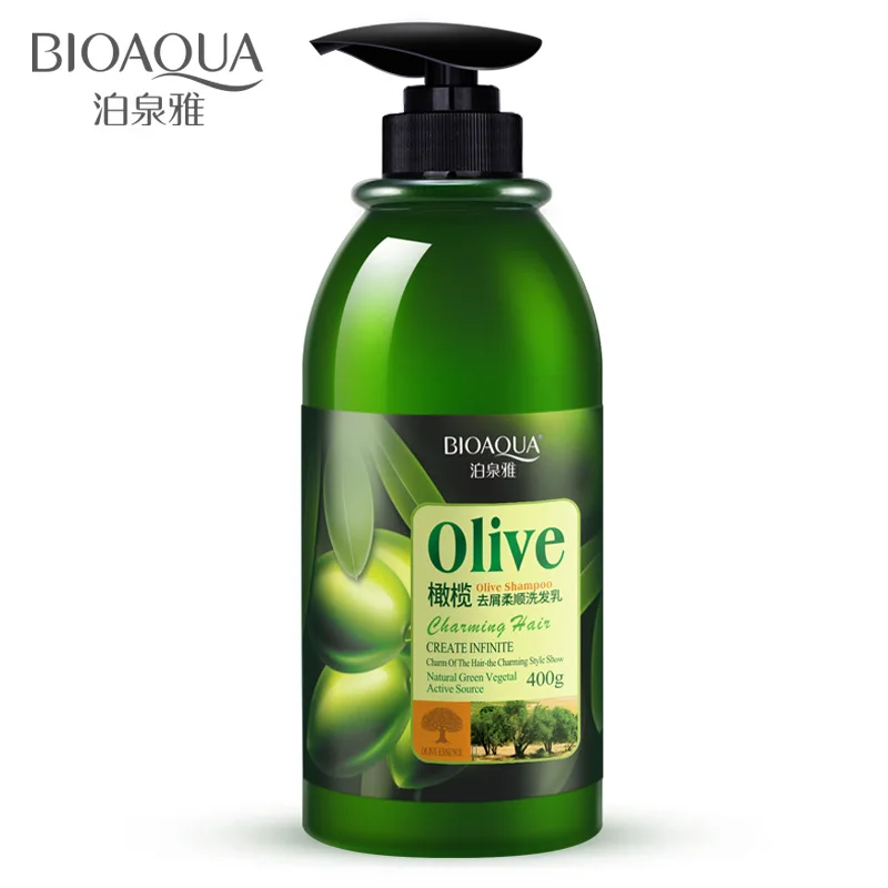 400ml BIOAQUA Olive Dandruff Supple Moisturizing Shampoo Hair Care Fresh Control Oil Shampoo Shampoo Man Female Hair Care