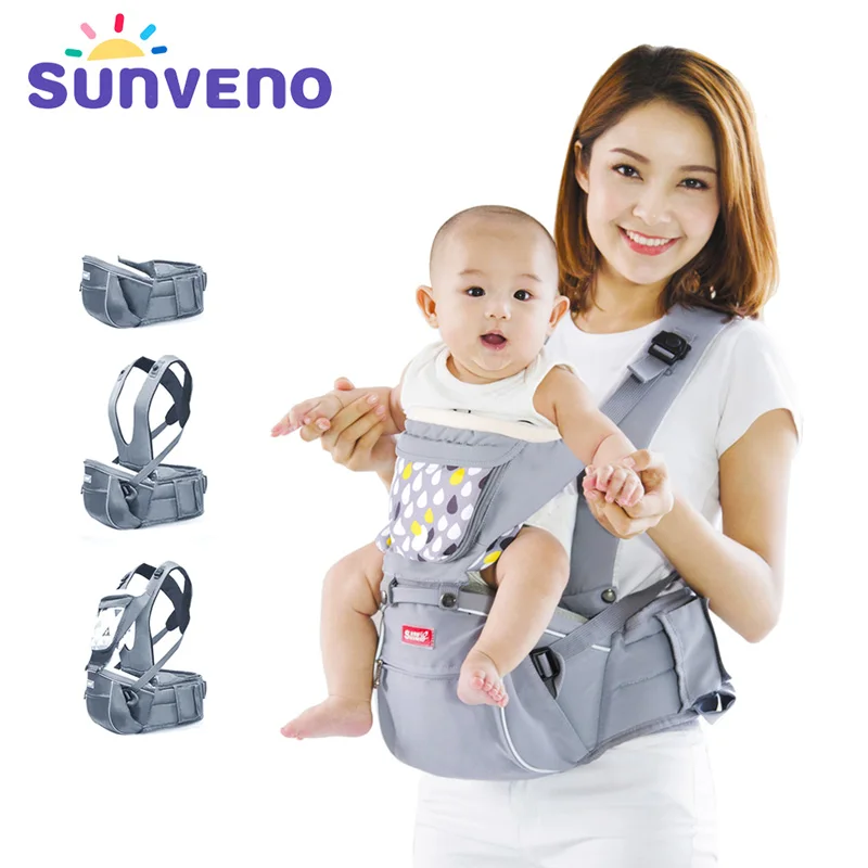 Sunveno baby carrier кенгуру рюкзаки Младенческая малышей слинг фронтальная Перевозчик Слинг малыш Кенгуру Hipseat Детский рюкзак