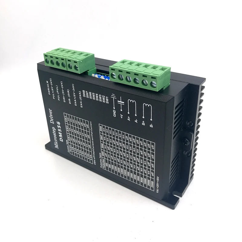 Цифровой Драйвер шагового двигателя DM556 2 фазный 5.6A для 57 86 NEMA23 NEMA34 контроллер