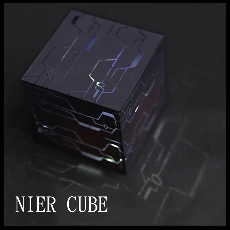 Athemis NieR Automata Cosplay Probs 9S 2B Game Cos Black Box Cube Data Storage самовзрывной креативный подарок на