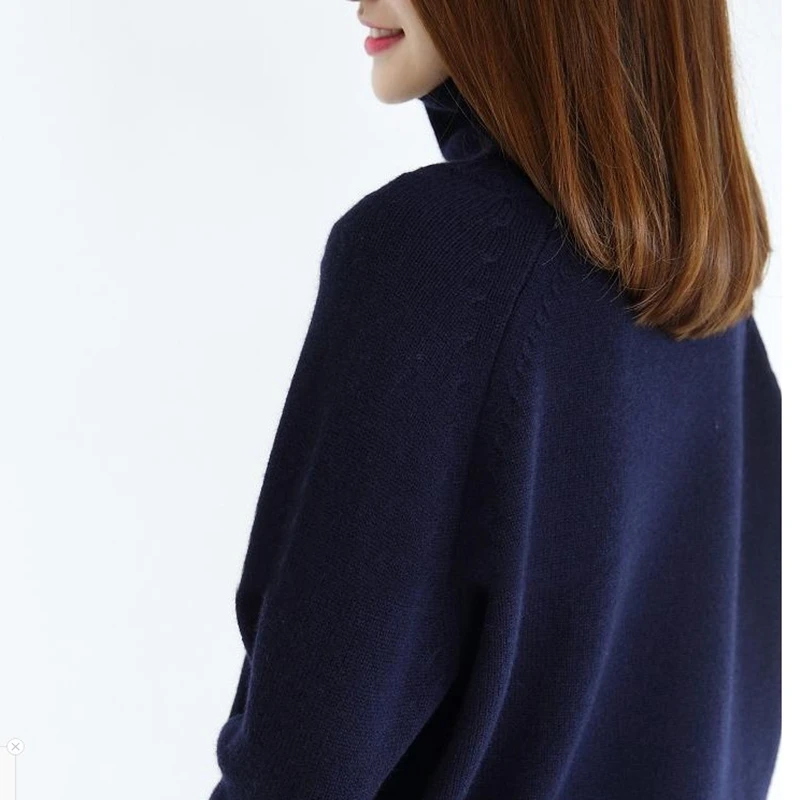 Winter New Fashion Cashmere Wool Womens Sweaters Pullovers New high-end casual high-neck solid color cashmere sweater women's Winter New Fashion Cashmere Wool Womens Sweaters Pullovers New high-end casual high-neck solid color cashmere sweater women's