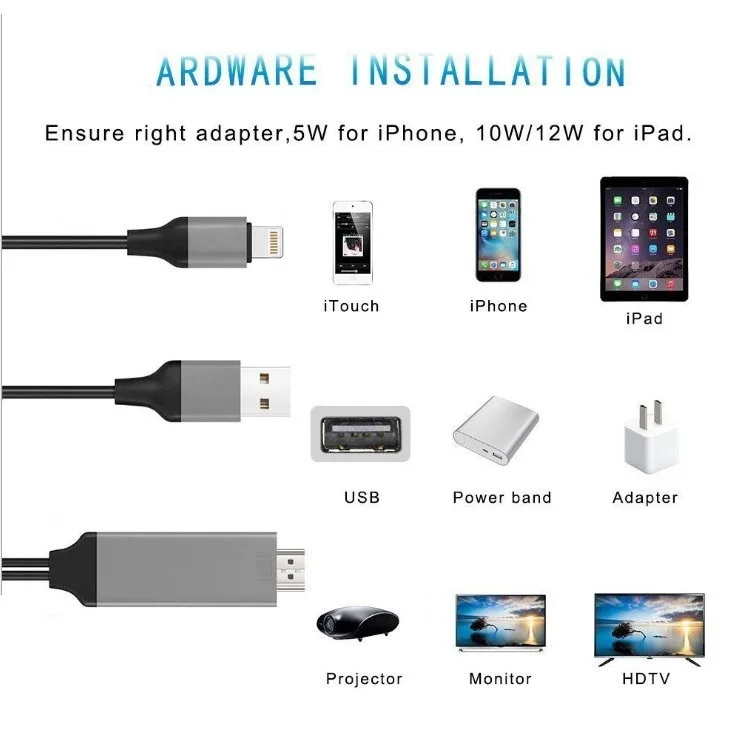 Телефон к HDMI MHL к HDMI кабель 1080 P HDTV кабель адаптер для i6 6s i7 7 plus 7 s i8 IX ipad