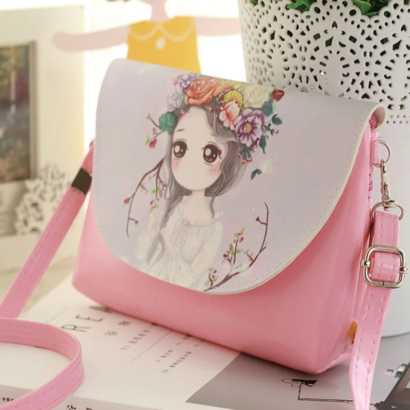 新スタイルの韓国語バージョンの漫画の印刷ショルダーバッグ女性バッグ