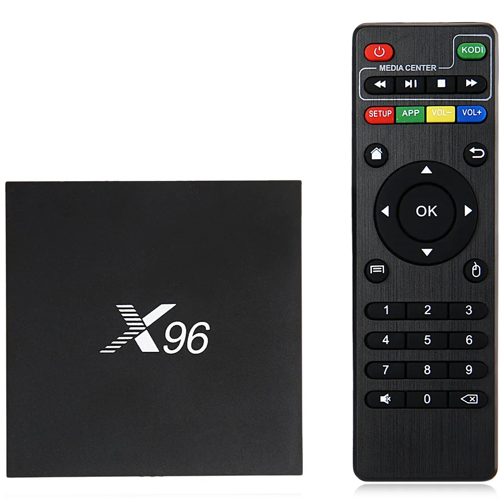 

X96 Android 6.0 TV Box 4K x 2K Full HD Amlogic S905X 1G/2G RAM 8G/16G ROM 2.4GHz WiFi HDMI 2.0 TF Card Slot Smart Media Player