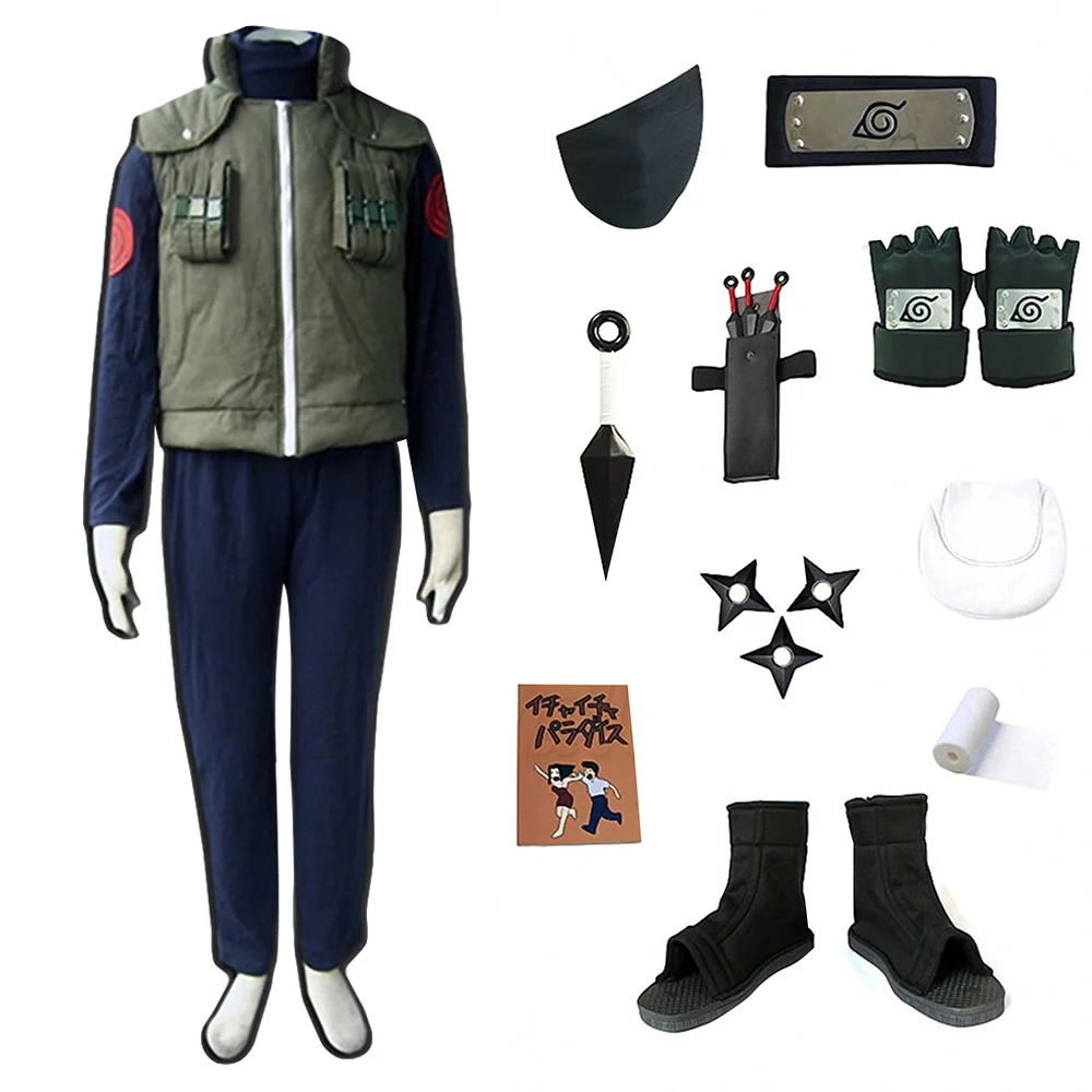 

Child Kid Naruto Hatake Kakashi Cosplay Costume Whole Set