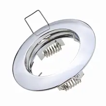 Дизайн Встраиваемый светодиодный потолочный светильник рамка Круглый GU10 крепления держатели светодиодный потолочный светильник MR16 свет основания фитинги