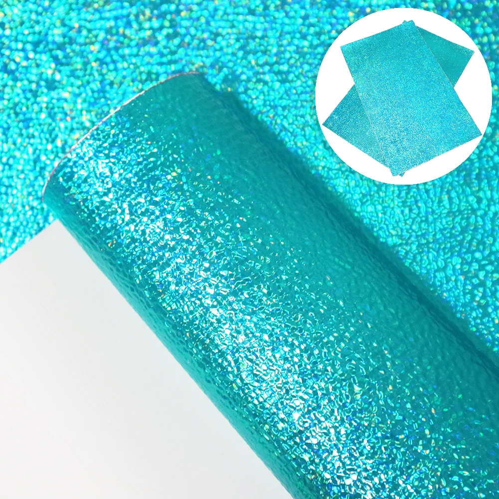 20*34cm Solid Color Laser Metal Explosion Crack Synthetic Leather,DIY Handmade Materials For Making Crafts Handbag,1Yc7248