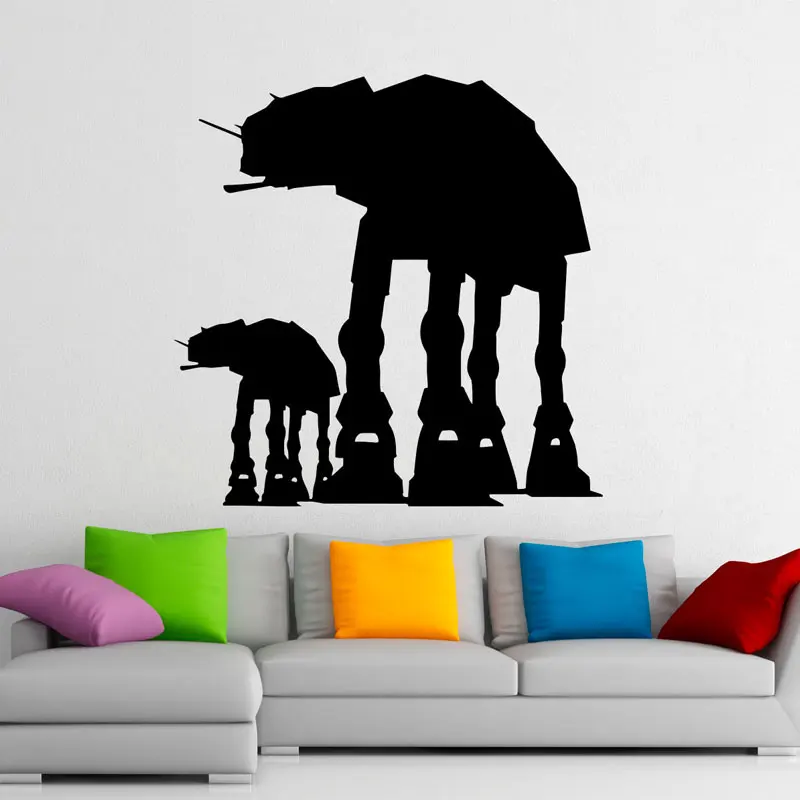 

Star Wars Vinyl Stickers Walkers AT-AT Wall Decal Home Interior Art Design Murals Boy Kids Bedroom Wall Decor C450