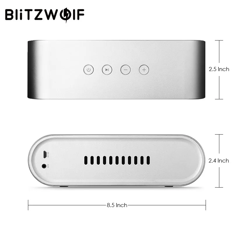Беспроводные bluetooth стереоколонки BlitzWolf портативные V4.0 двойные драйверы 20 Вт для