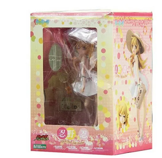 1 шт. 17 см Розничная Аниме Monogatari Bakemonogatari Oshino Shinobu окрашенная ПВХ фигурка Коллекция Модель игрушки