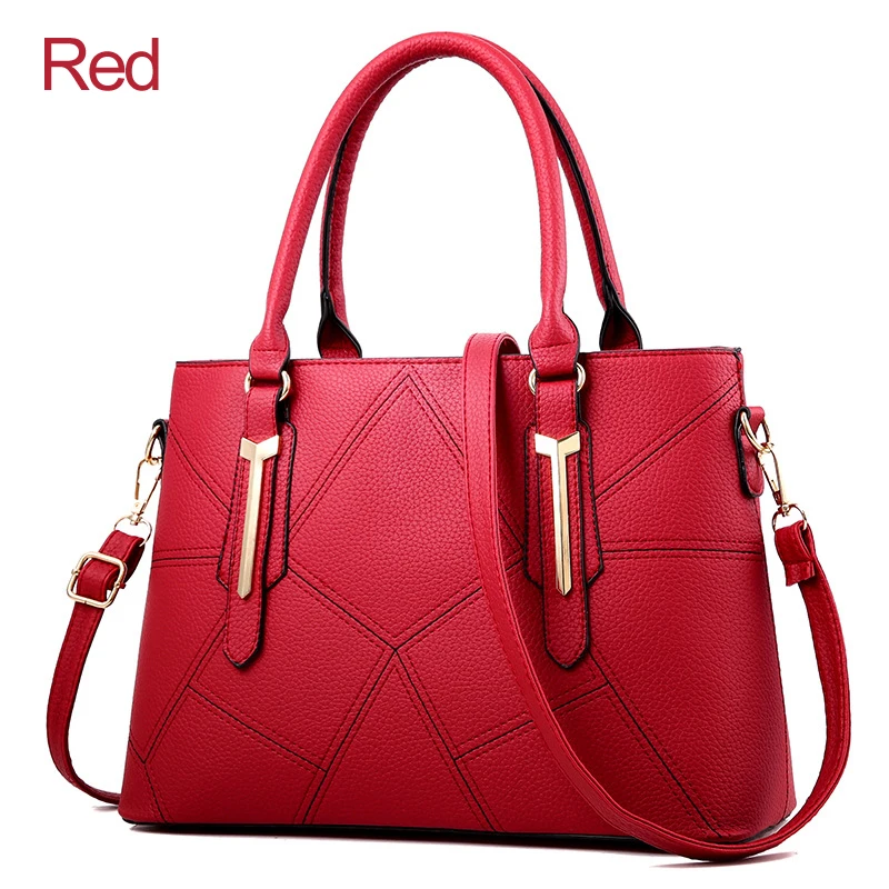 ZMQN роскошные сумки для женщин, сумки, женские сумки известных брендов, искусственная кожа, модные дизайнерские сумки через плечо для работы, жесткие A842 - Цвет: Red