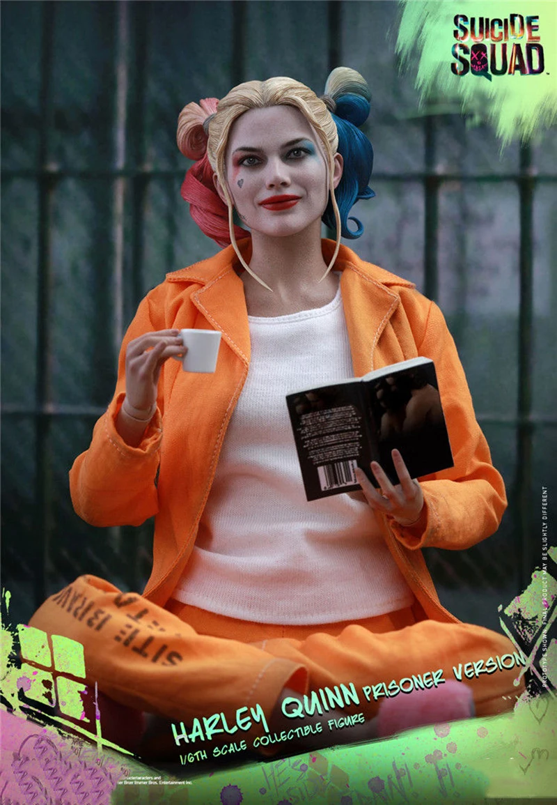 

Hot Toys MMS407 Suicide Squad 1/6th scale Harley Quinn (Prisoner Version) Collectible Figure full set with seemless body