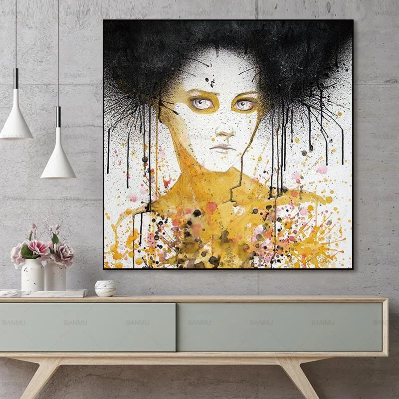 Painting Wall canvas home decor poster Figure print picture portrait