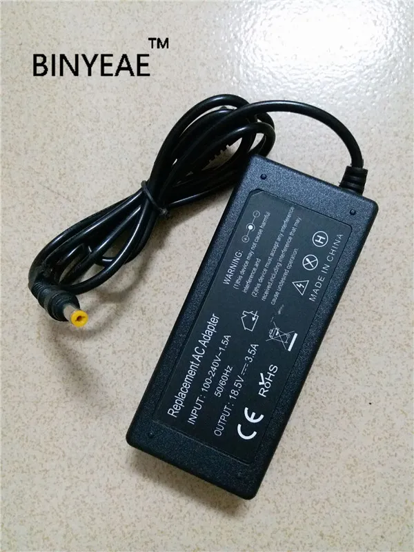 18 5 V 3.5A 65W универсальный AC DC адаптер питания зарядное устройство для HP TouchSmart TX2 1270US