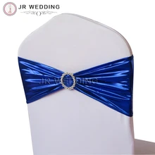 100 шт. Блестящий Королевский синий спандекс Эластичный металлик Председатель Группы