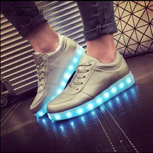 Размеры 25-66 светодиодный обувь Для женщин светящиеся туфли 7 цветов светодиодный Для женщин модные светодиодный; обувь с подсветкой для взрослых; P8C61