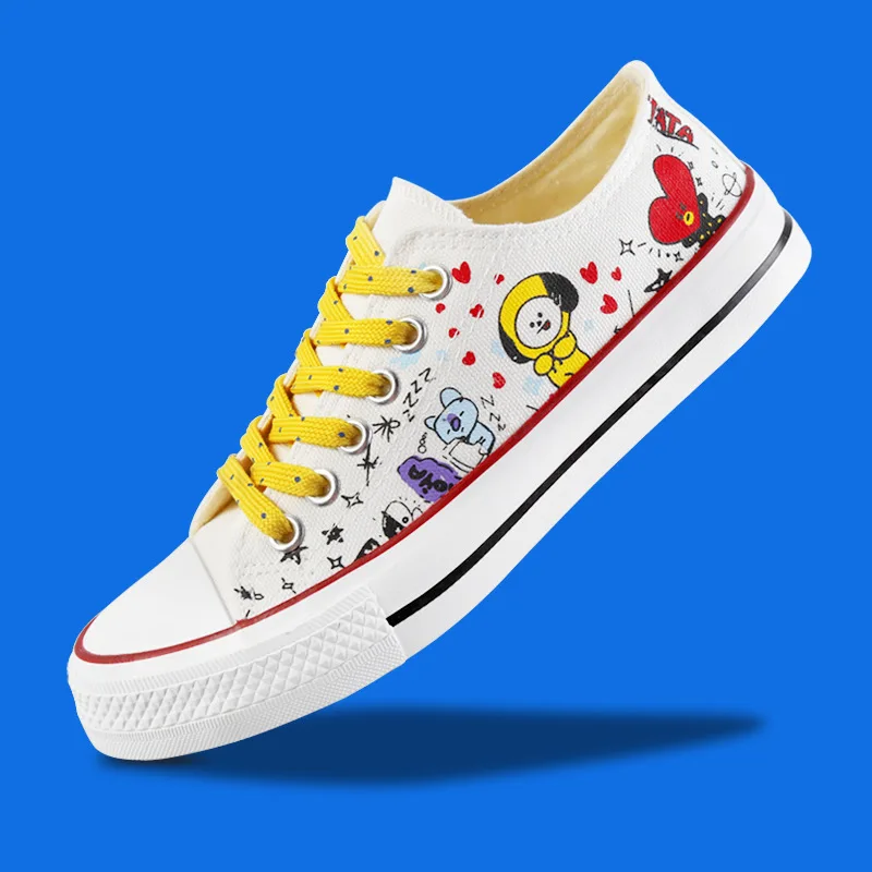 

Cartoon Women Flats Fashion Canvas Women Shoes Comfort Espadrilles Flower White Ladies Shoes Breathable Casual Loafers Footwear