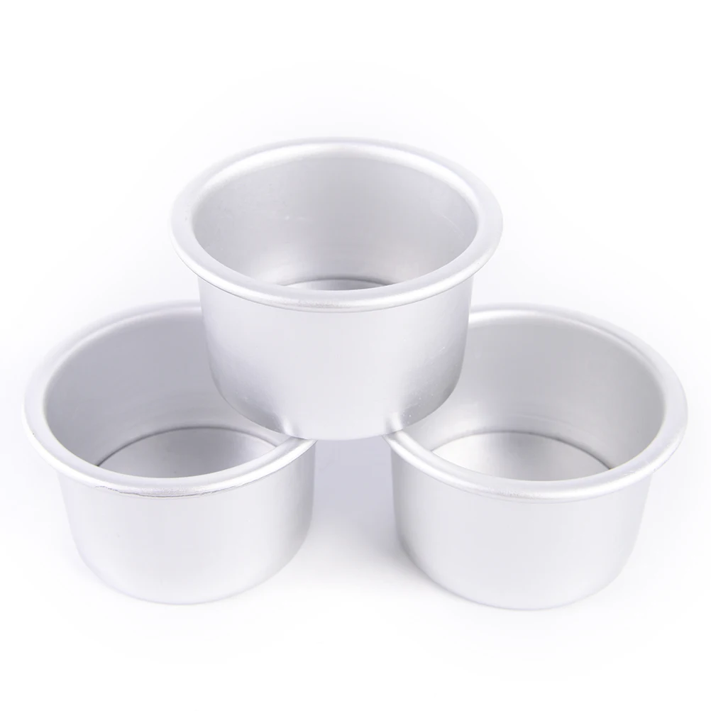 HENGHOME 1Pc 2Inch Round Cake Mold Cake Tool Aluminum Alloy Die Baking