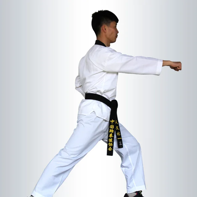 Gtagain Unisex Adulto Ni/ño Taekwondo Kimono Dobok Sudadera Uniforme Traje Gi Hombre Ropa Deportiva Artes Marciales Karate Kung Fu Conjuntos Cintur/ón Algod/ón//Poli/éster Manga Larga//Manga Corta