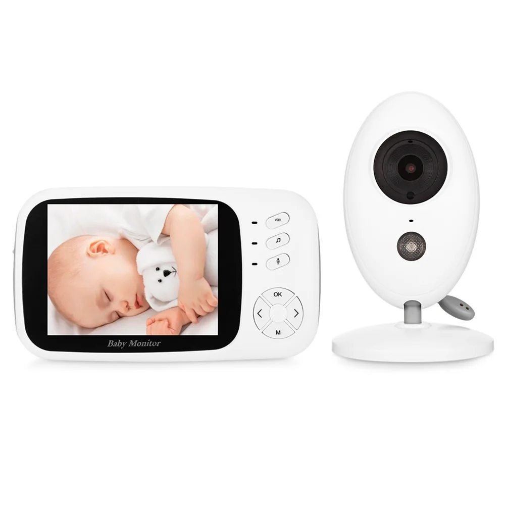 XF808 ЖК-экран Аудио Беспроводная радионяня Цифровой Видео дети датчик температуры ребенок спящий монитор ночное видение