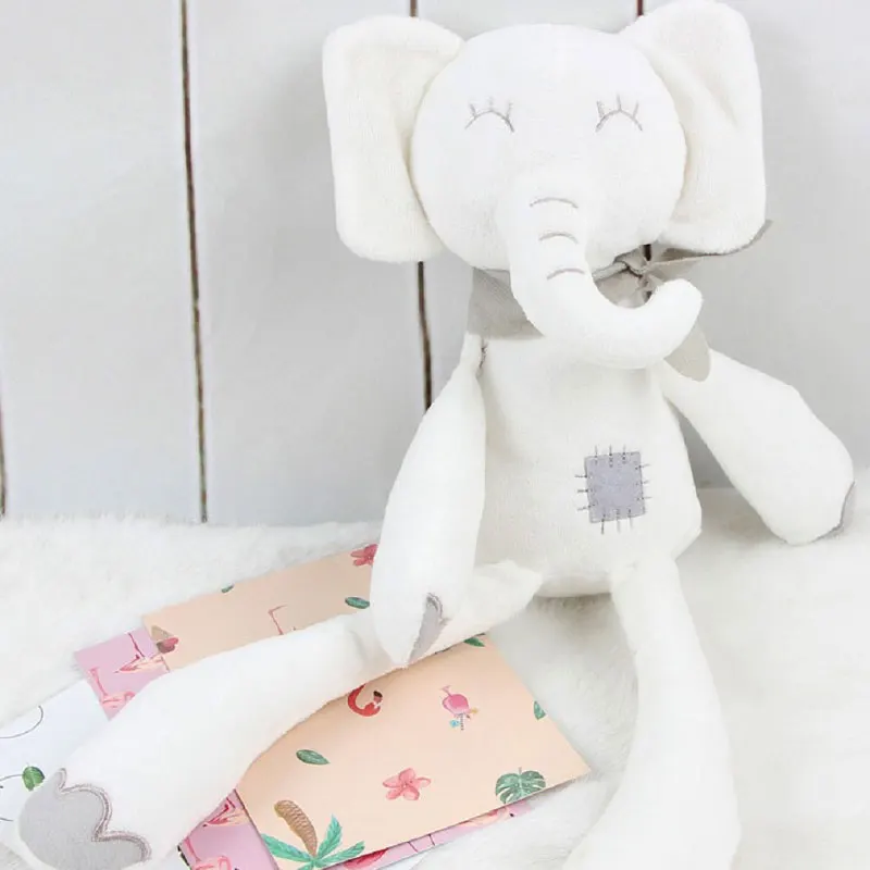 plush white elephant