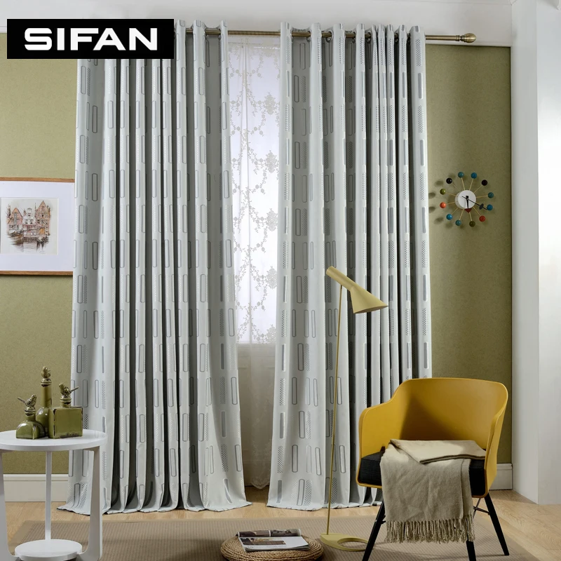 Gray Coffee Geometric Jacquard Modern Curtains For Living Room Window Curtains For The Bedroom Curtains Gray Coffee Geometric Jacquard Modern Curtains For Living Room Window Curtains For The Bedroom Curtains
