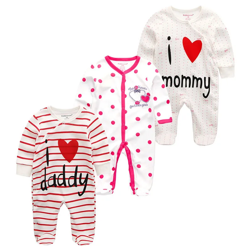 Зимняя одежда Детский комбинезон с длинным рукавом для новорожденных мальчиков и девочек Спортивный костюм для малышей животного roupa de bebes 2/3/4 шт./компл. детские пижамы Костюмы - Цвет: baby romper RFL3710