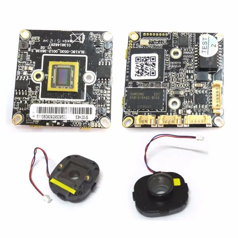  2mp HD CCTV 1080P IP Camera Module PCB Main Board 2.0mp Hisilicon+2.8mm 3mp lens 