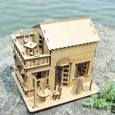 

Wooden Decoration Home Girl Room Decor Desktop Living Room Decoration Creative Gifts Manual DIY House Need Assembly
