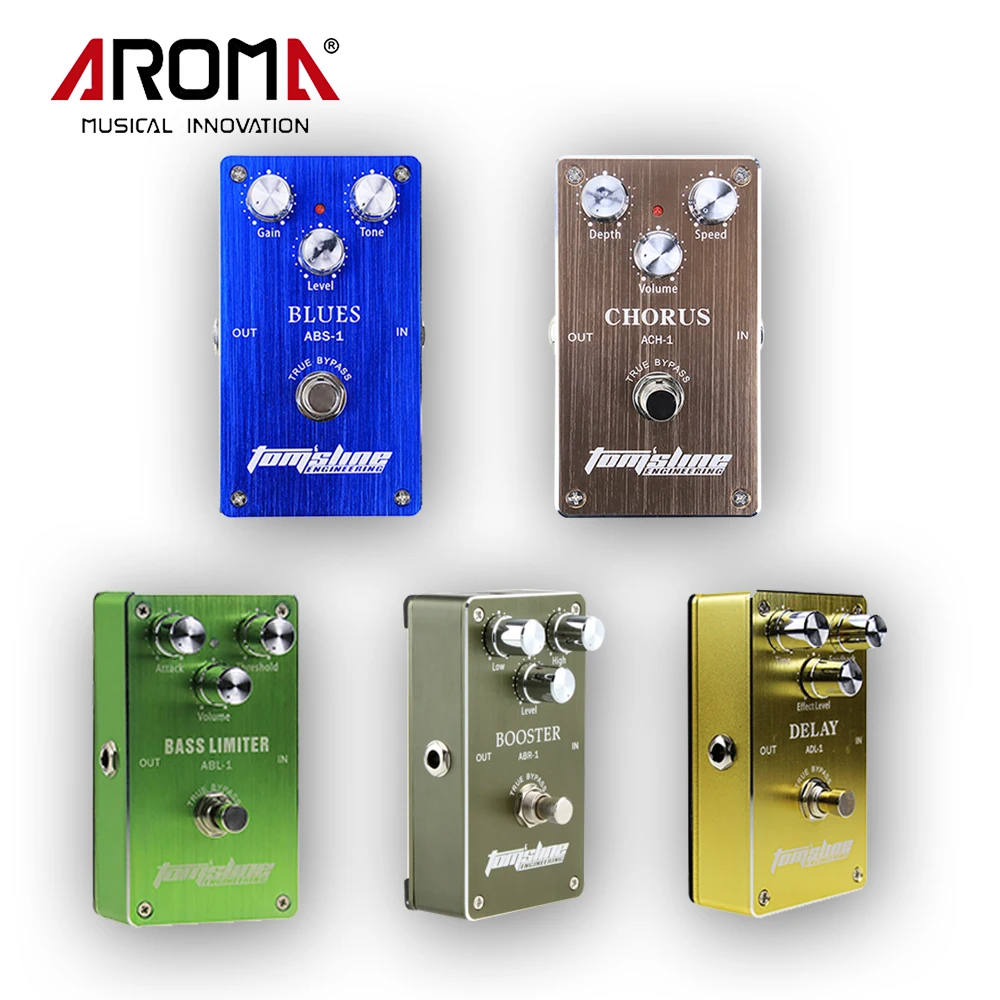 Aroma Blues Distortion/Chorus/Delay/Booster/Bass Limiter Portable