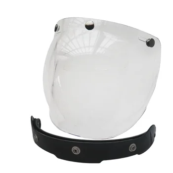 

Free shipping bubble visor top quality open face motorcycle helmet visor EVO Motorcycle Helmet Visor Jet Retro