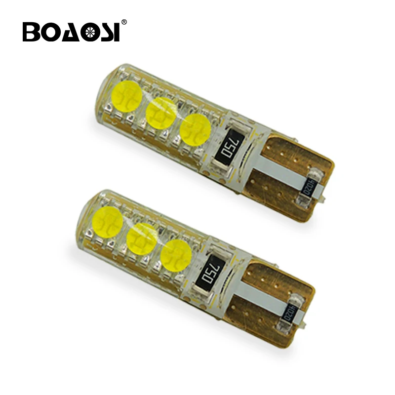 BOAOSI 4PCS Super Bright SMD 12V T10 W5W 168 194 Car LED Auto Clearance Door Reading License Plate Lamp | Автомобили и мотоциклы