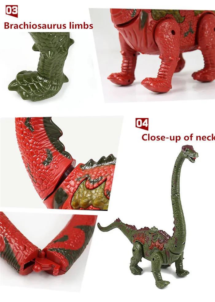 Children Toys Electric Walking Dinosaur Toy Long Neck Lay Eggs Projection Lights Roar Sounds Kids Christmas Birthday Gifts