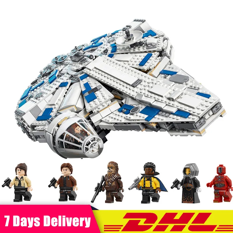 

Lepin 05142 New Toys 1584Pcs Star Plan Series The 75212 Kessel Run Millennuim Falcon Set Building Blocks Bricks Kids Toys Gifts