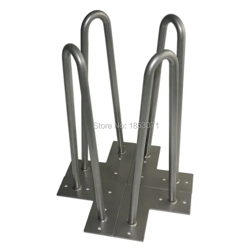 

304MM Heavy Duty Hairpin Legs (Bare Clear) - Mid Century Modern Style-Set of 4 -Metal Table Legs For Furniture