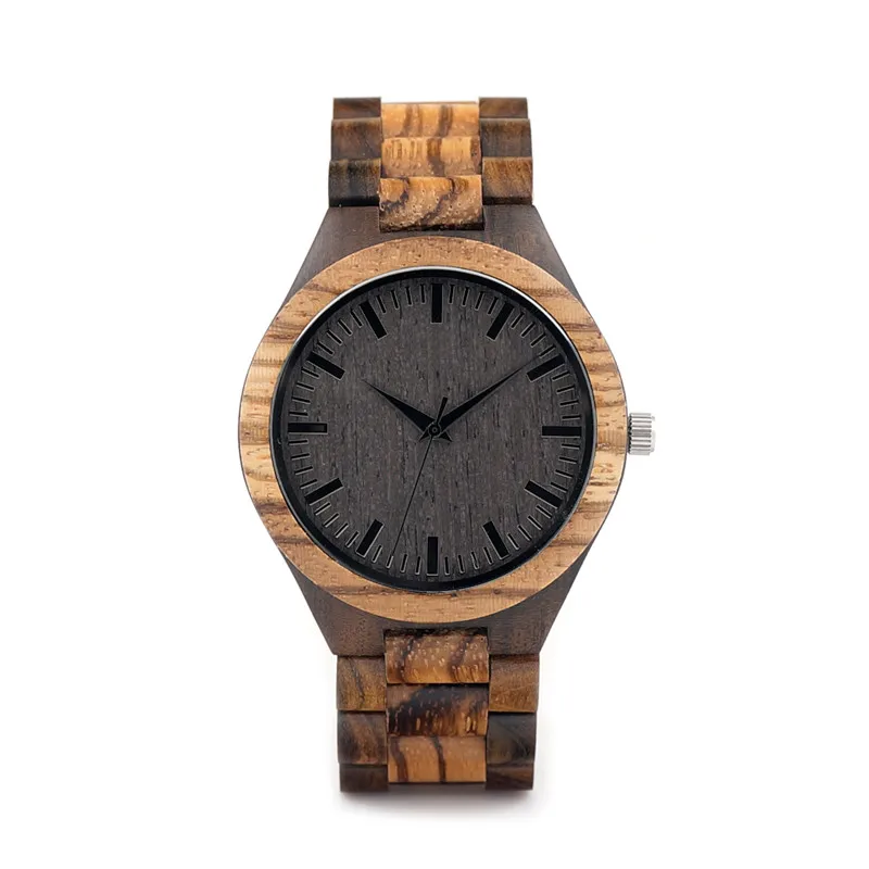 BOBO BIRD Wooden Watch Men relogio masculino Timepieces Japan Movt 2035 Quartz Watches Special for Drop Shipping