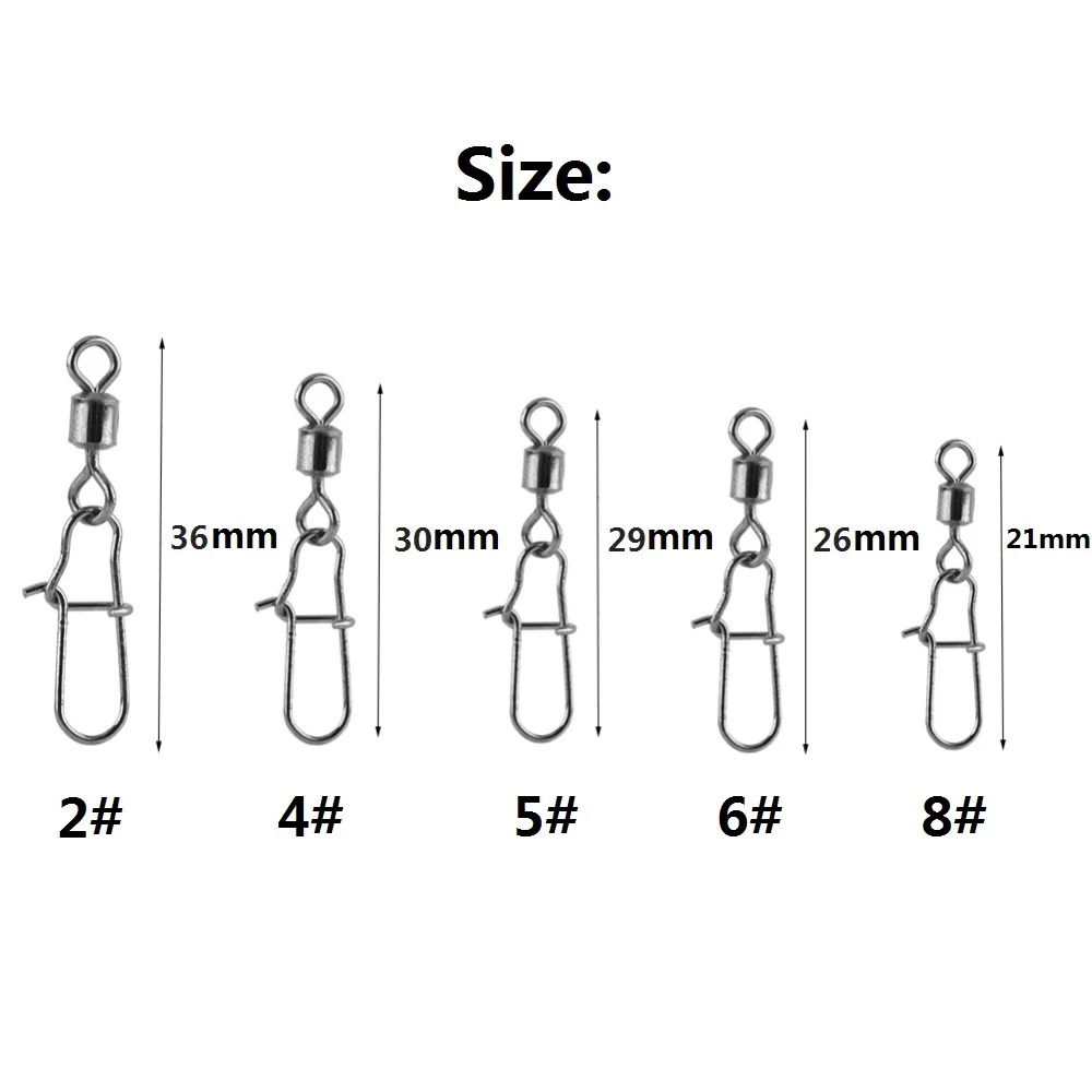 210pcs-Box-Stainless-Steel-Fishing-Swivel-Snap-Ball-Bearing-Lock-Rolling-Swivel-Connector-hooked-Snaps-Pin (1)