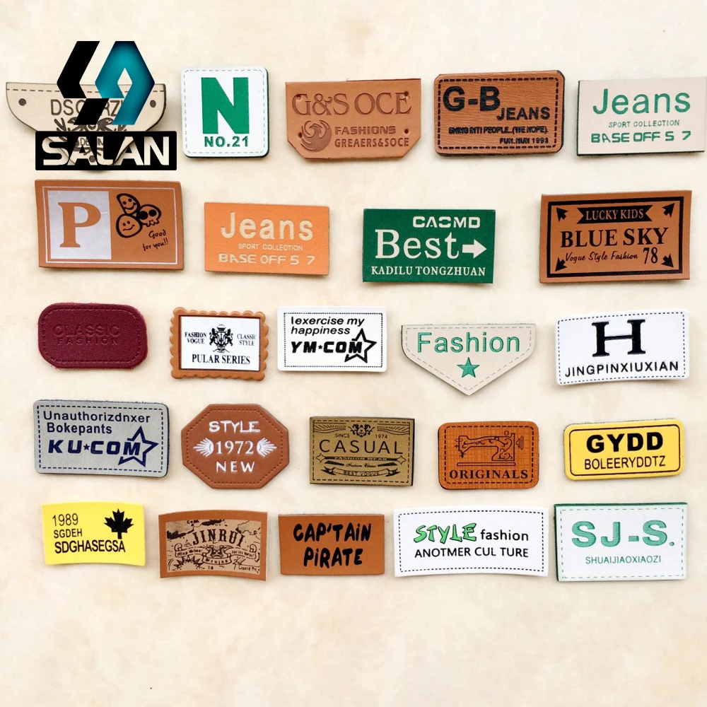 

Color English letter trumpet leather garment accessories leather bags brand trademark manufacturers selling spot