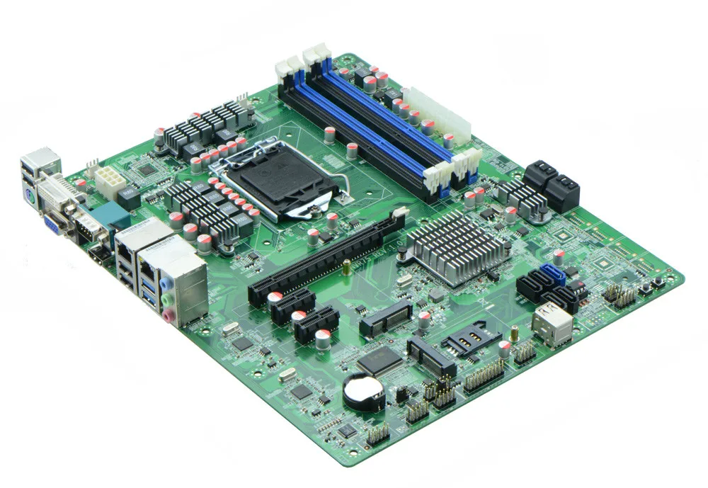 10*SATA + 2* RJ-45 LAN +2* COM+24pin ATX Power NVR mmotherboards industrial