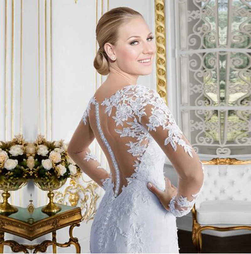 Bride-Bridal-Gowns-Sexy-Lace-Mermaid-Wedding-Dress-Long-Sleeve-Vestido-De-Noiva-Elegant-Court-Train (1)