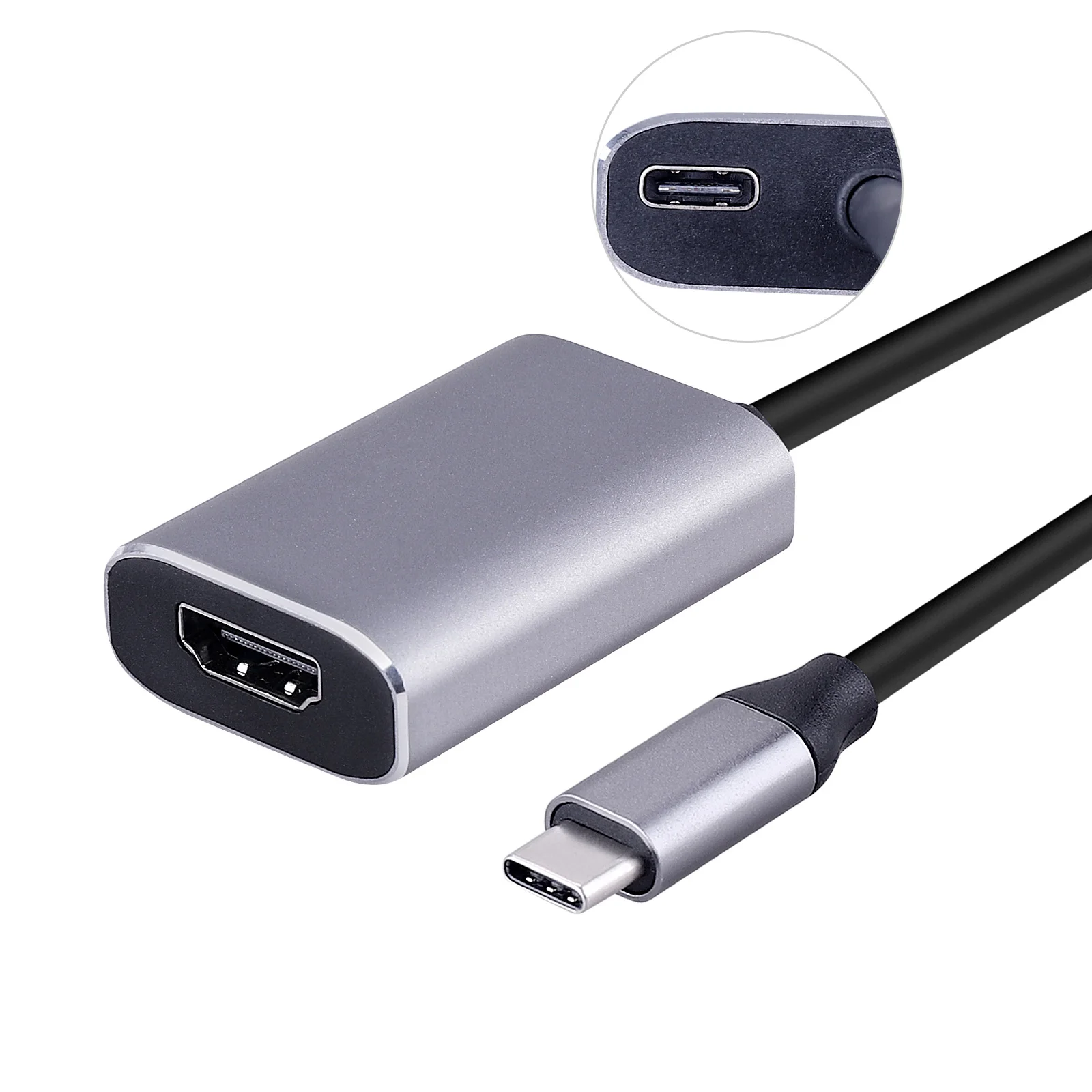 Thunderbolt 3 USB 3,1 USB-C type C к HDMI 4K 60 Гц с 100 Вт PD зарядный адаптер концентратор для Macbook Chromebook huawei mate 10